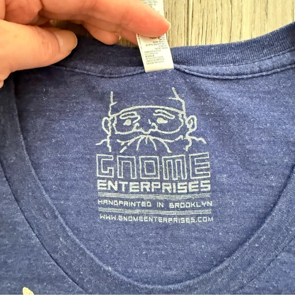 ModCloth Alpaca Hot Air Ballon American Apparel Scoop Neck Graphic Blue Large - Picture 5 of 8